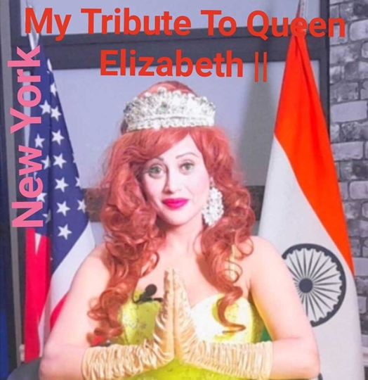 My Tribute To QUEEN  Elizabeth  – Angel Tetarbe  Miss Glamourface World India