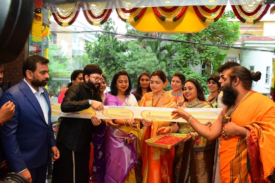 Actresses Radhika And Khushboo Inaugurate 50th Store Of Sai Silks Kalamandir In Chennai