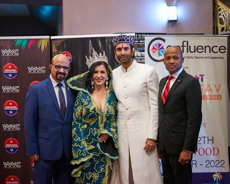 Sandip Soparrkar Crowned King Of Art4Peace In Beverly Hills  Hollywood